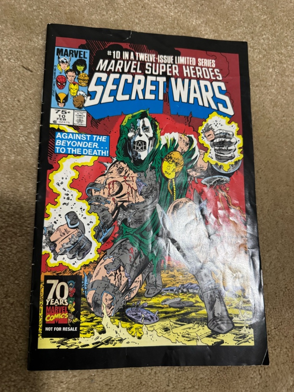 Marvel Super Heroes Secret Wars Comic #10 (Not 1984)